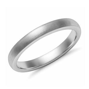 Jewelove™ Rings Classic 3mm Platinum Ring Matte Finish SJ PTO 249