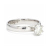 Jewelove™ Rings Women's Band only / 0.50 J VS Classic 6 Prong Solitaire Ring made in Platinum SKU 0011