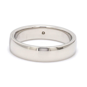 Jewelove™ Rings Classic Matte Finish Single Diamond Platinum Ring JL PT 679