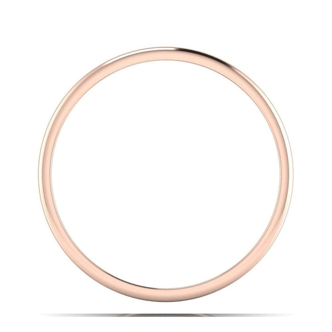 Jewelove™ Rings Classic Plain Platinum Couple Rings With a Rose Gold Border JL PT 633