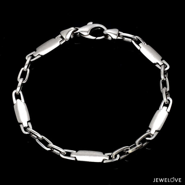 Jewelove™ Bangles & Bracelets Classic Platinum Evara Bracelet for Men JL PTB 643