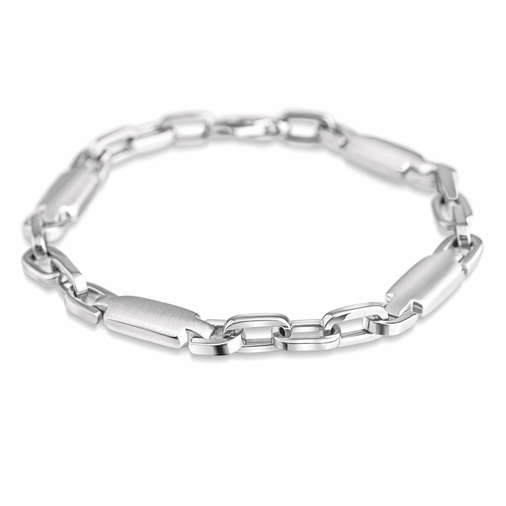 Jewelove™ Bangles & Bracelets Classic Platinum Evara Bracelet for Men JL PTB 643