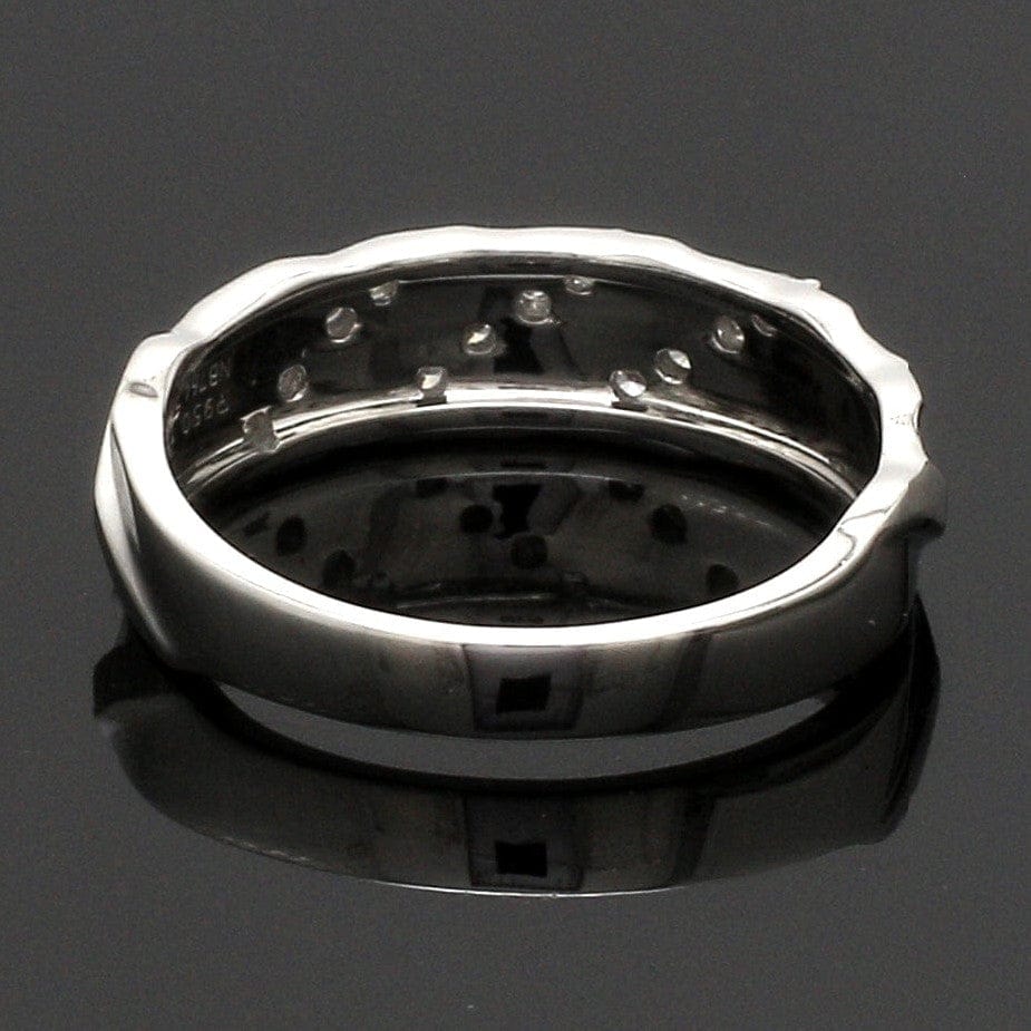 Jewelove™ Rings Compliments of Love Designer Platinum Couple Rings with Diamonds JL PT 533