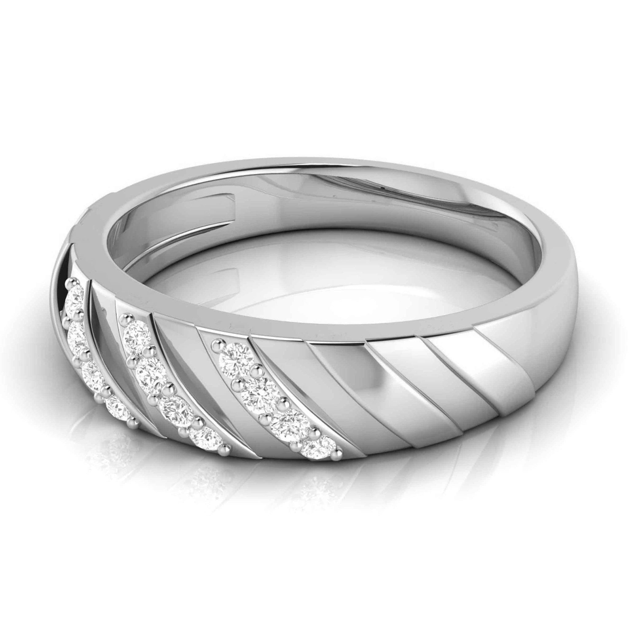 Jewelove™ Rings Compliments of Love Designer Platinum Couple Rings with Diamonds JL PT 533