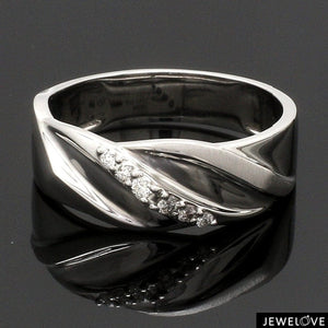 Jewelove™ Rings Compliments of Love Designer Platinum Couple Rings with Diamonds JL PT 533