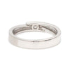 Jewelove™ Rings Conjoining Platinum Rings for Couples with Single Diamonds JL PT 599