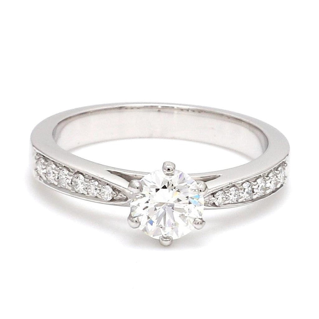 Jewelove™ Rings Customised 0.70 cts. Platinum Diamond Solitaire Ring JL PT 917