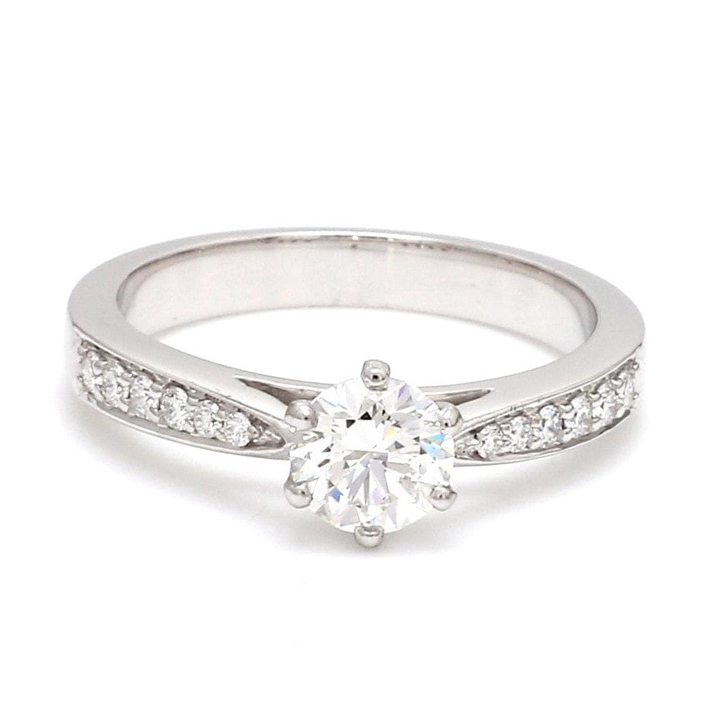 Jewelove™ Rings Customised 0.70 cts. Platinum Diamond Solitaire Ring JL PT 917