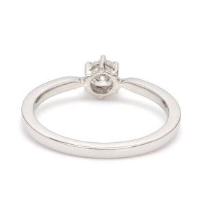 Jewelove™ Rings VVS GH / Women's Band only Customised 25 Pointer Basket 6 Prong Solitaire Ring made in Platinum SKU 0012-A