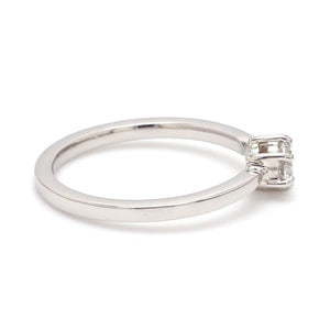 Jewelove™ Rings VVS GH / Women's Band only Customised 25 Pointer Basket 6 Prong Solitaire Ring made in Platinum SKU 0012-A