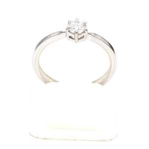 Jewelove™ Rings VVS GH / Women's Band only Customised 25 Pointer Basket 6 Prong Solitaire Ring made in Platinum SKU 0012-A