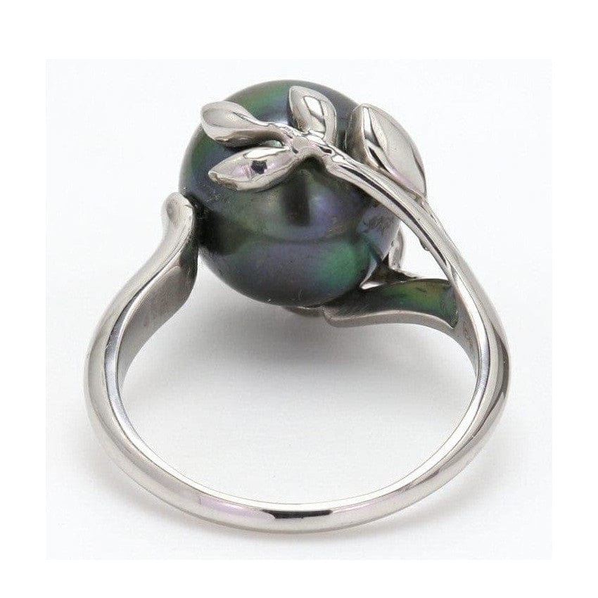 Jewelove™ Customised Pearl Ring crafted in Platinum