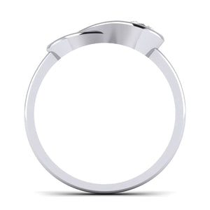 Jewelove™ Rings Women's Band only Customised Plain Platinum Infinity Ring for Women JL PT 1168