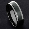 Jewelove™ Rings Customised Platinum Band with Black Rhodium JL PT 950