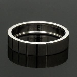 Jewelove™ Rings Men's Band only Customised Platinum Men’s Rings with Black Diamond JL PT 953-Black