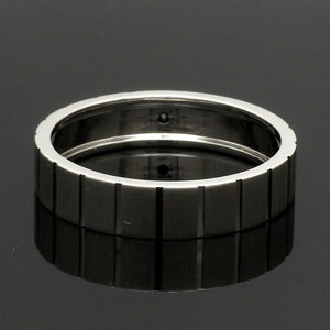 Jewelove™ Rings Men's Band only Customised Platinum Men’s Rings with Black Diamond JL PT 953-Black