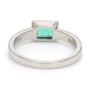 Jewelove™ Rings Customised Platinum Ring with Emerald JL PT 1309