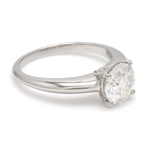 Jewelove™ Rings Customised Platinum Ring with Moissanite JL PT 1270