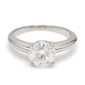 Jewelove™ Rings Customised Platinum Ring with Moissanite JL PT 1270