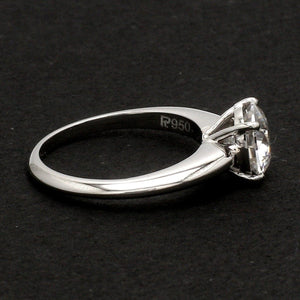 Jewelove™ Rings Customised Platinum Ring with Moissanite JL PT 1270