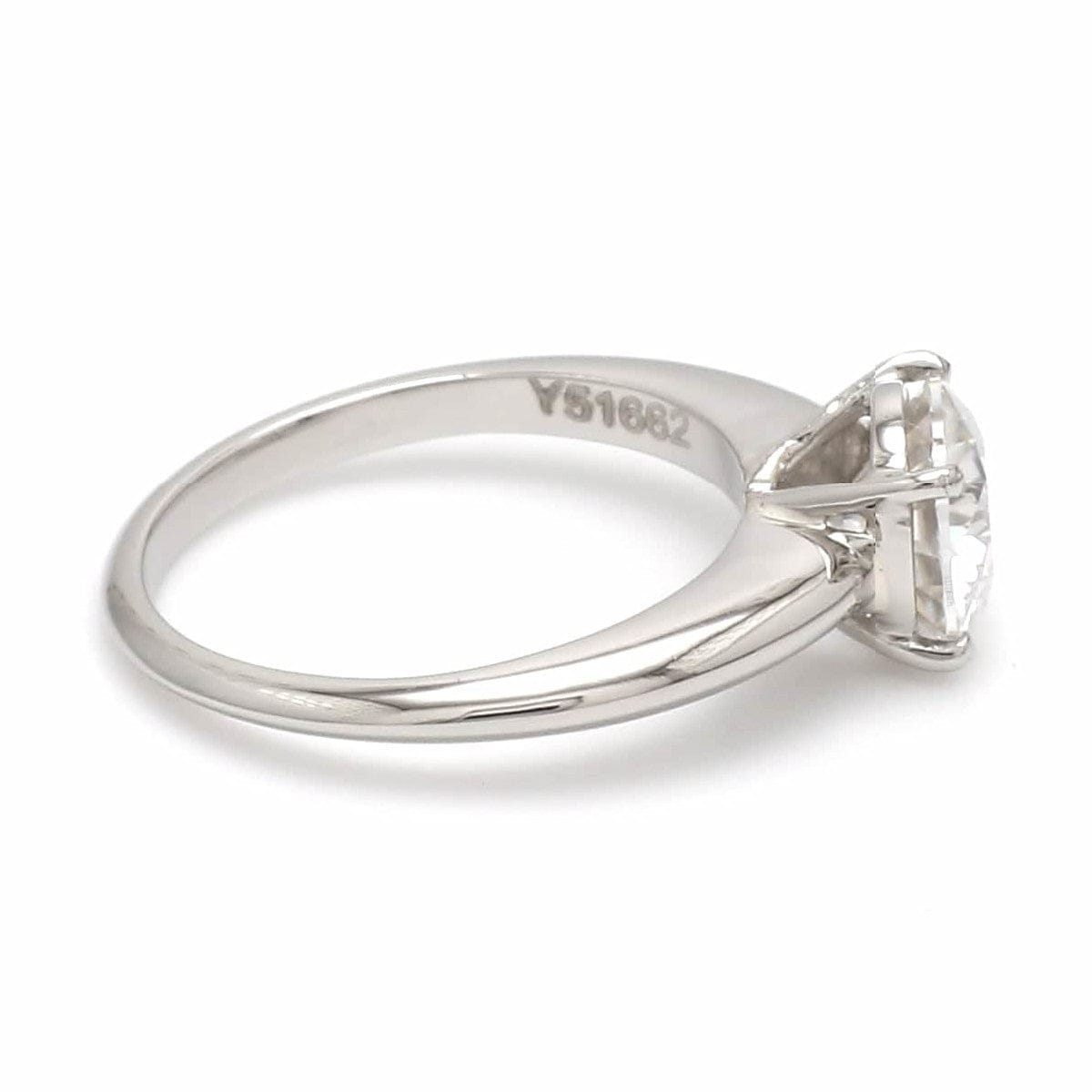 Jewelove™ Rings Customised Platinum Ring with Moissanite JL PT 1270