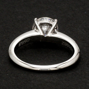 Jewelove™ Rings Customised Platinum Ring with Moissanite JL PT 1270