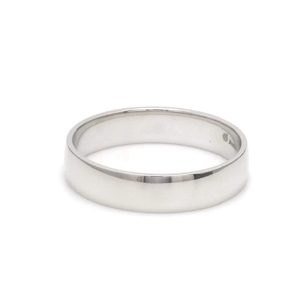 Fingerprint Engraved Platinum Rings for Couples