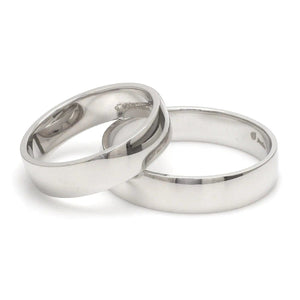 Jewelove™ Rings Customized Fingerprint Engraved Platinum Rings for Couples JL PT 270