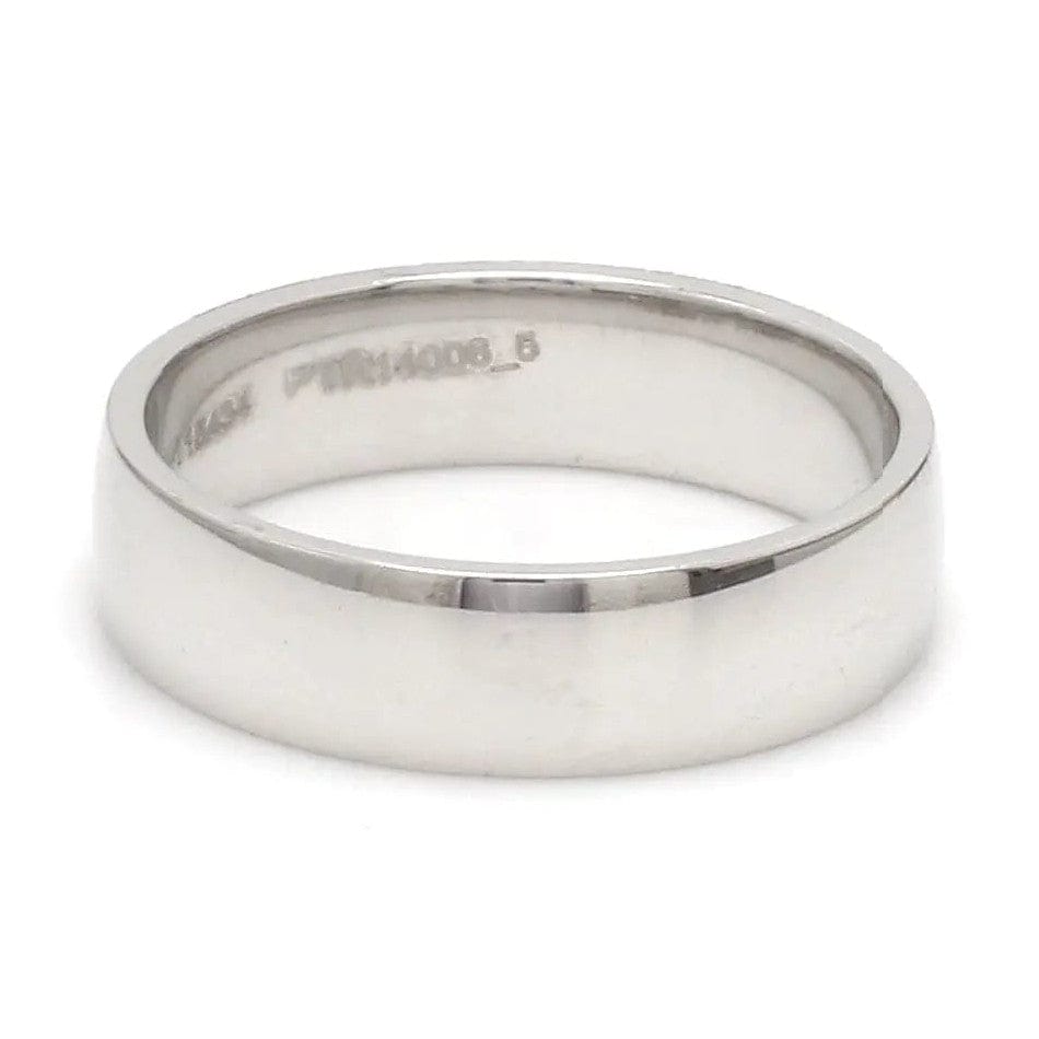 Jewelove™ Rings Customized Fingerprint Engraved Platinum Rings for Couples JL PT 270