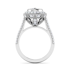 Jewelove™ Rings Women's Band only Designer 1 Carat Solitaire Platinum Engagement Ring for Women JL PT 6635