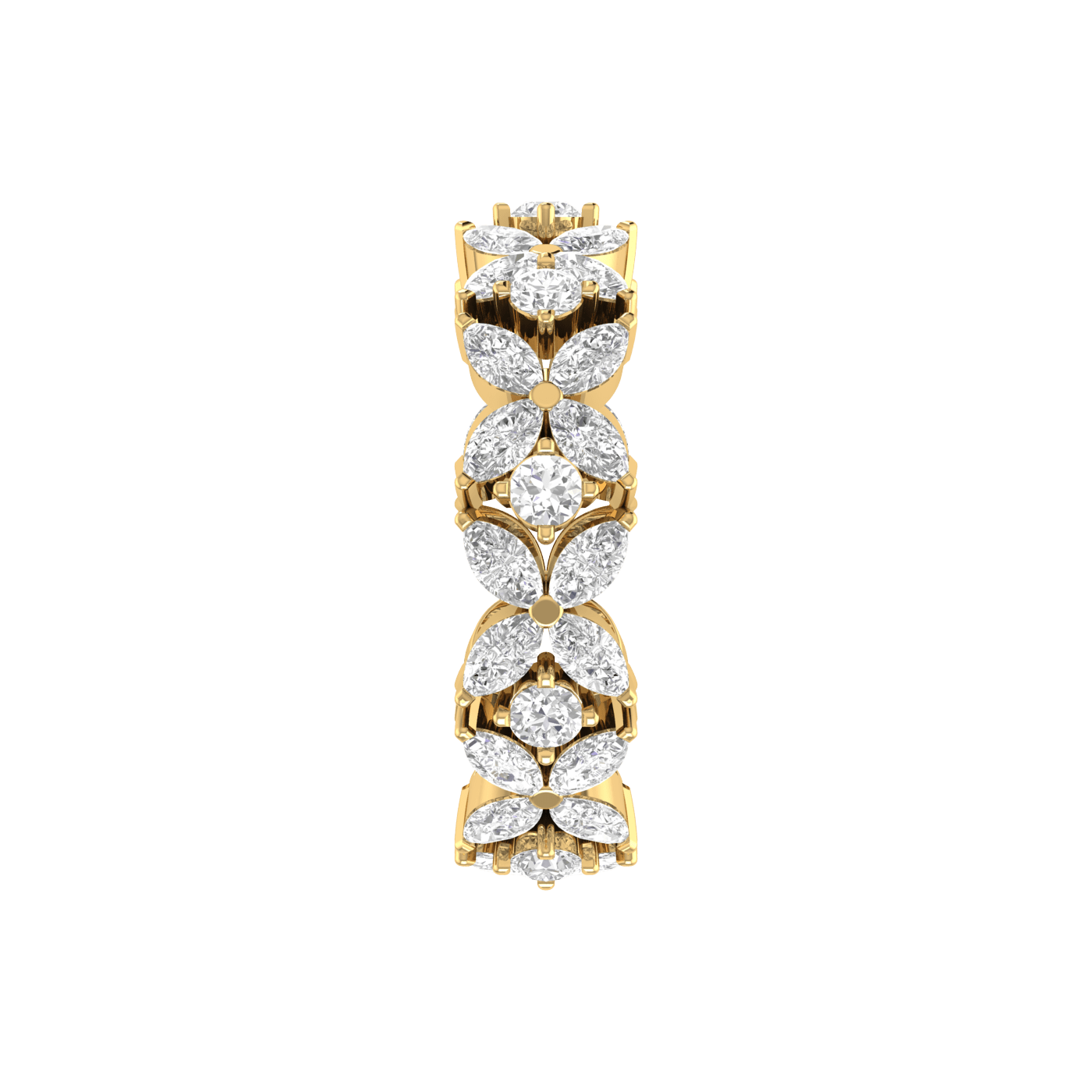 Jewelove™ Rings Designer 18K Yellow Gold Diamond Ring for Women JL AU RD RN 9292Y