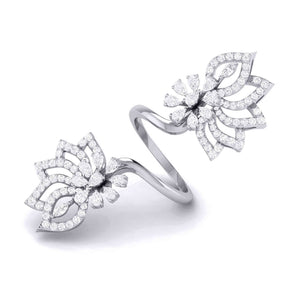 Jewelove™ Rings Designer Diamond Cocktail ring in Platinum for Women JL PT R-011