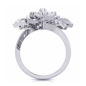 Jewelove™ Rings Designer Diamond Cocktail ring in Platinum for Women JL PT R-011