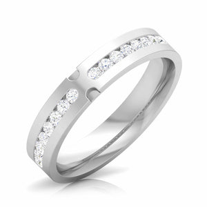 Jewelove™ Rings Designer Diamond Platinum Couple Ring JL PT CB 49