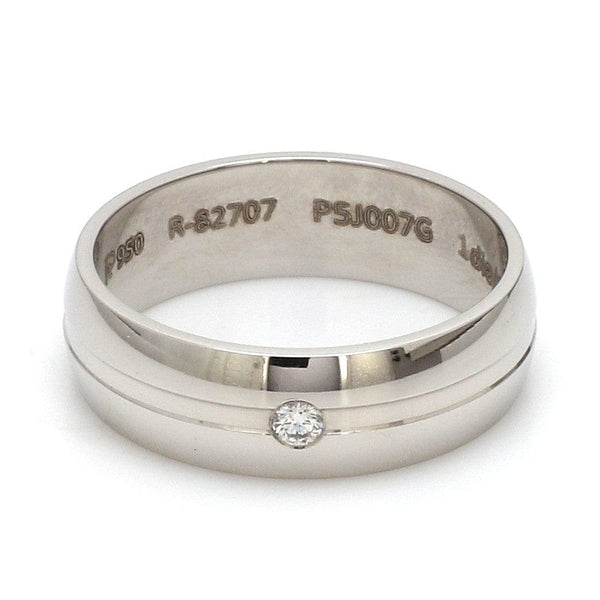 Jewelove™ Rings Designer Diamond Platinum Couple Rings JL PT 913