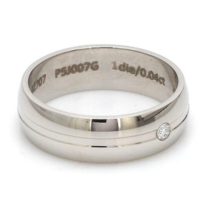 Jewelove™ Rings Designer Diamond Platinum Couple Rings JL PT 913