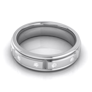 Jewelove™ Rings Designer Diamond Platinum Love Bands JL PT R-8021