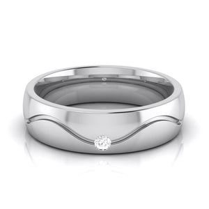 Jewelove™ Rings Women's Band only / SI IJ Designer Diamond Platinum Love Bands JL PT R-8027