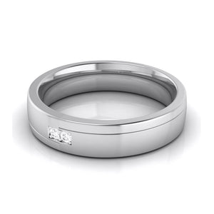 Jewelove™ Rings Designer Diamond Platinum Love Bands JL PT R-8044