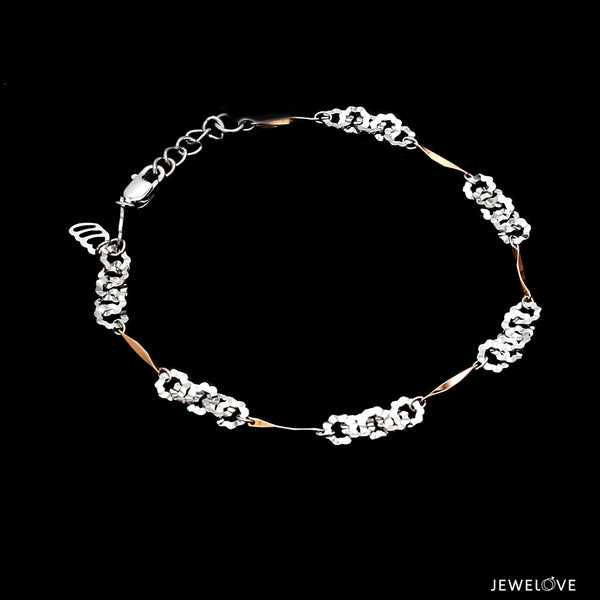 Shop 14K White Gold Diamond Marquise Link Bracelet | Carbon & Hyde