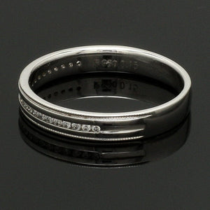 Jewelove™ Rings Designer Half Eternity & Plain Platinum Couple Rings JL PT 524