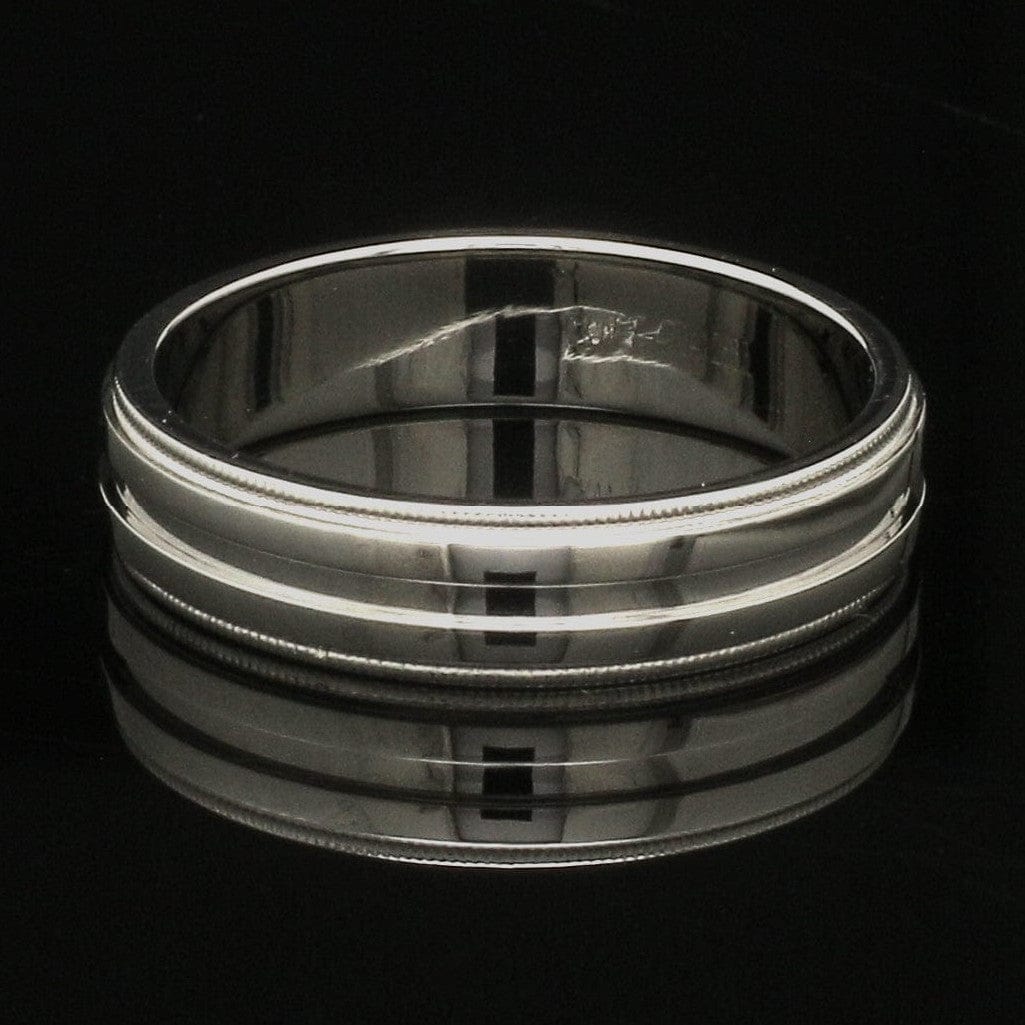 Jewelove™ Rings Designer Half Eternity & Plain Platinum Couple Rings JL PT 524