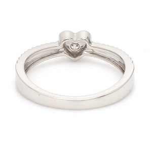 Jewelove™ Rings Designer Heart Platinum Love Bands JL PT 922