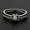 Jewelove™ Rings Designer Heart Platinum Love Bands JL PT 922