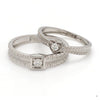 Jewelove™ Rings Designer Heart Platinum Love Bands JL PT 922