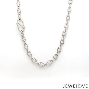 Jewelove™ Chains Designer Interlinked Platinum Chain JL PT CH 833