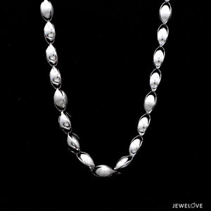 Jewelove™ Chains 20 inches Designer Japanese Platinum Chain for Men JL PT CH 1239