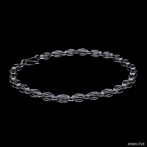 Jewelove™ Bangles & Bracelets Designer Platinum Bracelet for Men JL PTB 1173