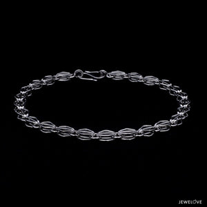 Jewelove™ Bangles & Bracelets Designer Platinum Bracelet for Men JL PTB 1173