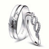 Jewelove™ Rings Designer Platinum Couple Rings with Diamonds JL PT 452